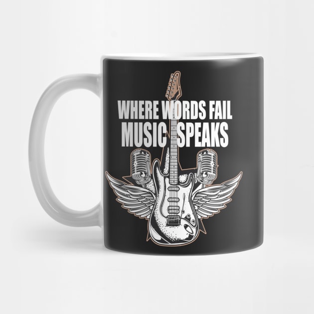 where words fail music speaks guitar | music lovers and dance | pop song by stylechoc